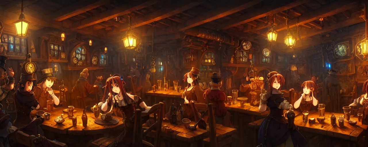 Medieval Tavern Background Pack 1 by AnorelArts