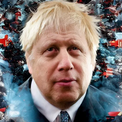 Image similar to medium shot photo of Boris Johnson smoking weed, 4k, ultra HD