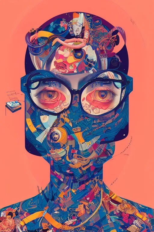 Image similar to portrait of godel's completeness theorem, by tristan eaton, victo ngai, peter mohrbacher, artgerm,