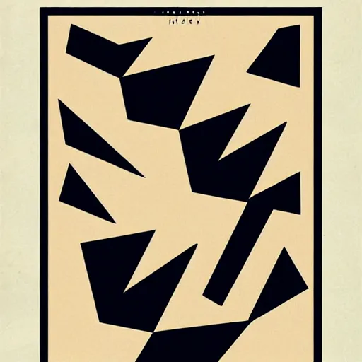 Image similar to abstract gig poster, matte solid geometric shapes, minimalist, grainy, modern, by B.A. Uspensky, Shepard Fairey