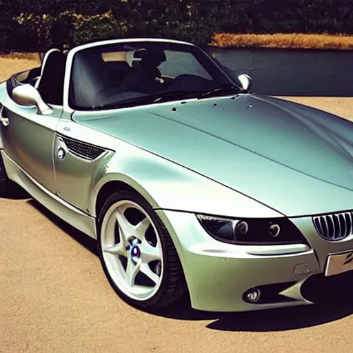 Prompt: “Picture of BMW Z3 car painted by Leonardo da Vinci”