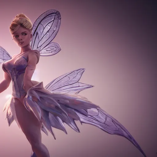 Prompt: full body pose, hyperrealistic photograph of evil tinkerbell, dim volumetric lighting, 8 k, octane beautifully detailed render, extremely hyper detailed, intricate, epic composition, cinematic lighting, masterpiece, trending on artstation, very very detailed, stunning, hdr, smooth, sharp focus, high resolution, award, winning photo, dslr, 5 0 mm