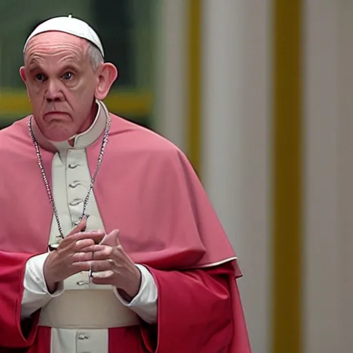 Prompt: john malkovich as pope francis,