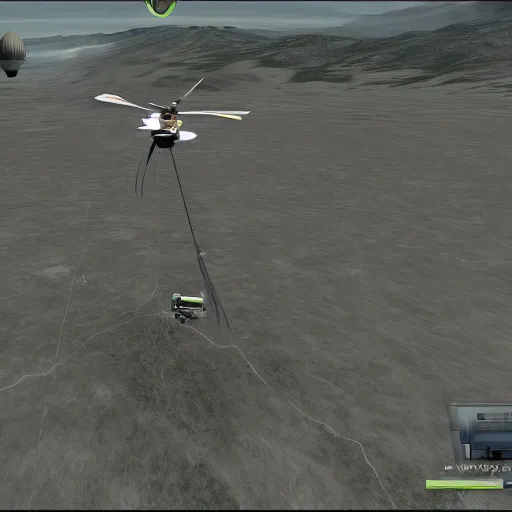 Image similar to helicopter in Kerbal Space Program