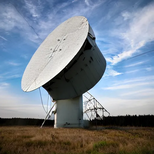 Prompt: abandoned cold war radar installation, 2 0 1 0 photo, 4 k, 8 k, art station