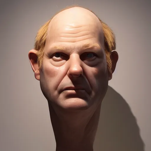 Prompt: a portrait a very ordinary person, Ron Mueck, Duane Hanson, George Segal, 3d sculpture, blank background, anatomically correct, beautiful perfect face, sharp focus, Highly Detailed, Cinematic Lighting, 8k, HD