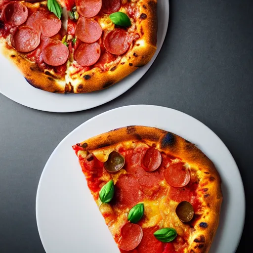 Prompt: pizza food photography