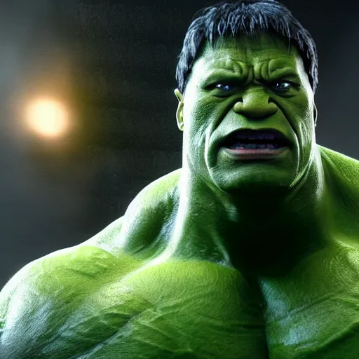 Image similar to dwayne johnson as the hulk by ang lee super realistic octane render 8 k extremely beautiful trending on artstation extremely violent