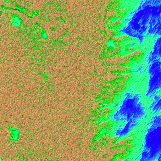 Prompt: heightmap DEM take from a broken satellite, high detail, very refined, 8k, photorelistic, scientific accurate