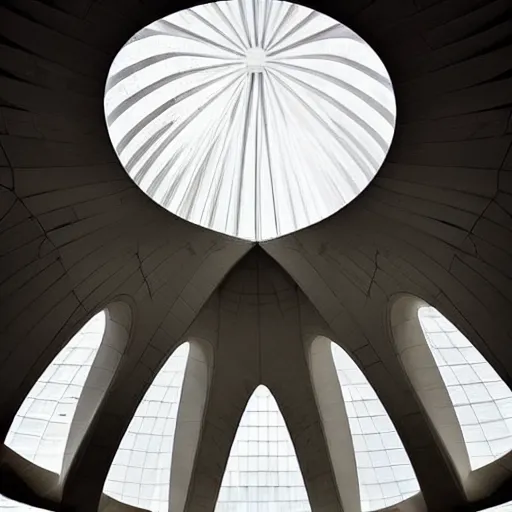 Prompt: interior of a futuristic lotus temple, by zaha hadid, intricate contemporary architecture, photo journalism, photography, cinematic, national geographic photoshoot