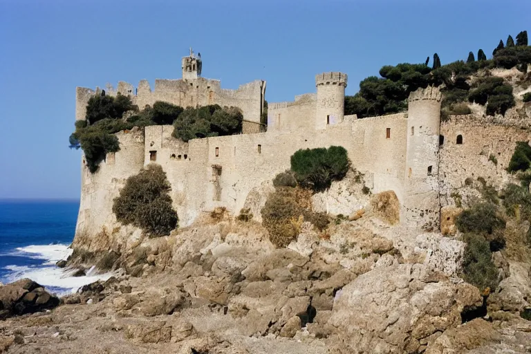 Image similar to 35mm photo of Salobrena castle on the coast of Spain