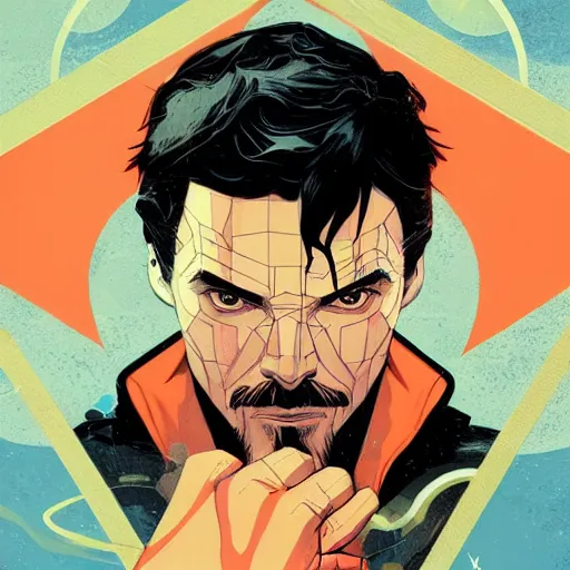 Image similar to Doctor Strange profile picture by Sachin Teng, asymmetrical, Organic Painting , Matte Painting, geometric shapes, hard edges, graffiti, street art:2 by Sachin Teng:4