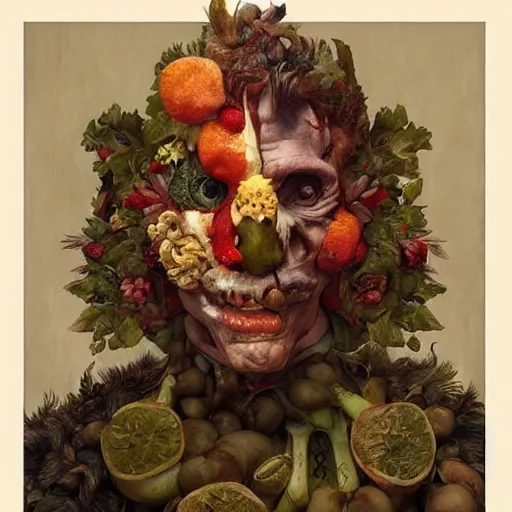 Image similar to masterpiece by arcimboldo, greg rutkowski