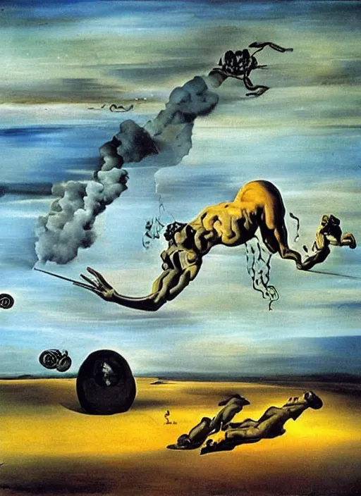 Image similar to salvador dali's ukrainian war