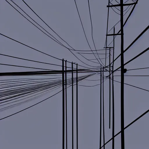 Prompt: Electric powered lines, ultra-realistic render
