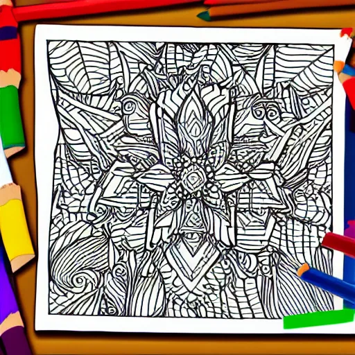 Image similar to coloring book page.