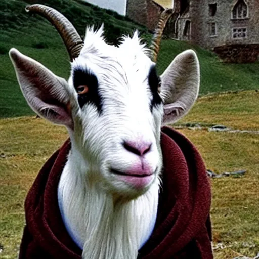 Prompt: harry potter as a goat