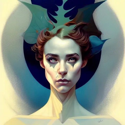 Image similar to beautiful stella maeve magician, in the style of joshua middleton, peter mohrbacher, artgerm, tom bagshaw, realistic character concept, bird's eye overhead shot, elegant pose, spooky, illustration, symmetrical face and body, volumetric lighting, detailed realistic symmetrical eyes, 8 k, single face, insanely detailed and intricate elegant, autumn leaves