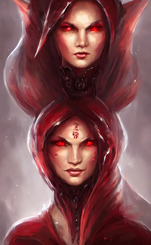 Image similar to face portrait of dragon kin woman, with pretty red ruby eyes, dynamic lighting, fantasy concept art, trending on art station, stunning visuals, creative, cinematic, ultra detailed