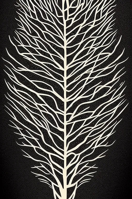 Prompt: digital art, Abstract art, intricate, veins, roots, leafs, trending on artstation,