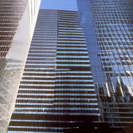 Image similar to arabian architecture o world trace center towers, in american psycho ( 1 9 9 9 )