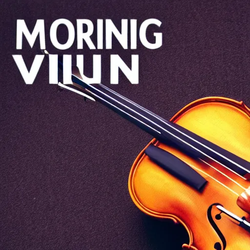 Prompt: morning violin composision