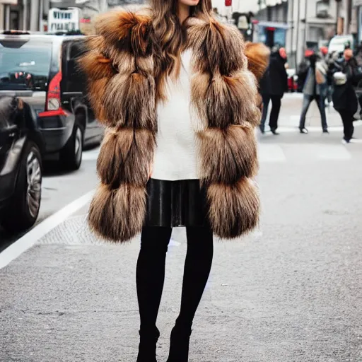 Image similar to fur coat