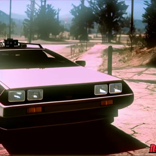 Image similar to dmc 1 2 delorean in red dead redemption 2