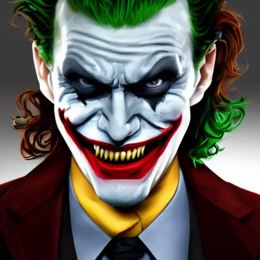 Image similar to The joker footage from multiversus , trending on artstation , Hyperdetailed , CGSociety