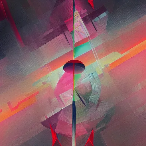 Prompt: the incomprehensible. digital painting, vertical, intricate, beautiful, detailed, grunge, sharp focus, abstract art by kuvshino and el lissitzky and artgerm and kandinsky, trending on artstation. gradient darker to bottom