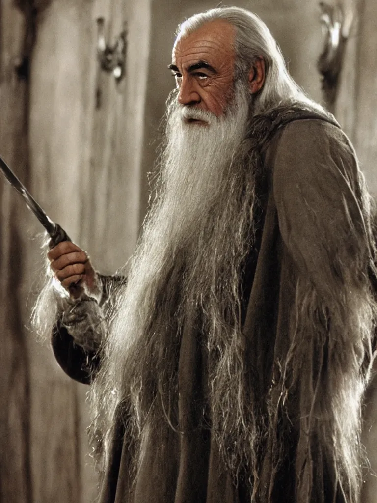 Prompt: Sean Connery as Gandalf