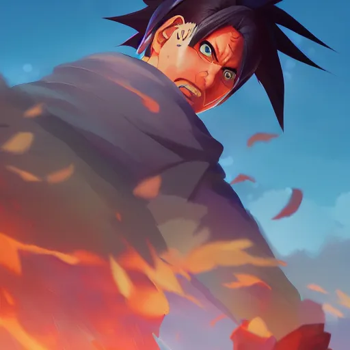 Image similar to hero world naruto, behance hd by jesper ejsing, by rhads, makoto shinkai and lois van baarle, ilya kuvshinov, rossdraws global illumination