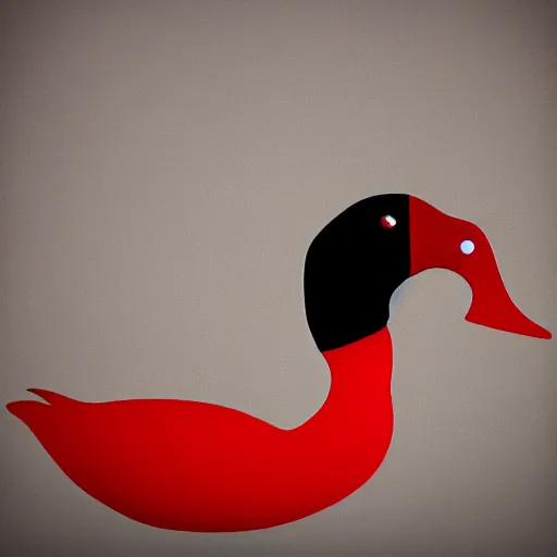 Prompt: red duck abstract profile picture