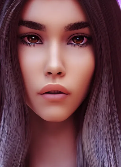 Image similar to Madison Beer as a video game character, digital art, unreal engine, unreal engine render, blender render, render, 4k, coherent