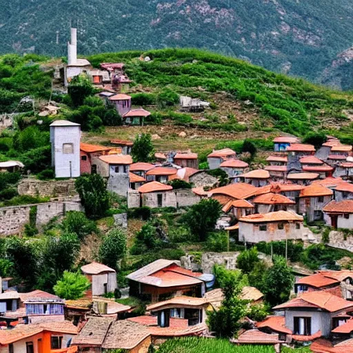 Image similar to a turkish small village