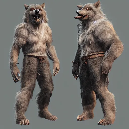 Image similar to cute handsome cuddly werewolf from van helsing unreal engine hyperreallistic render 8k character concept art masterpiece