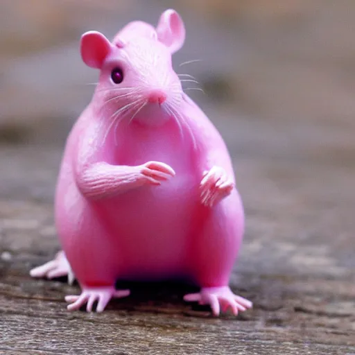 Prompt: pink rat