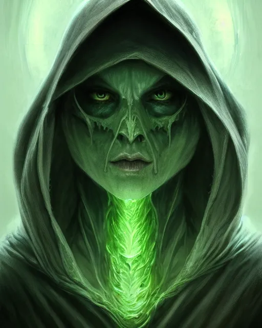 Image similar to concept art by artgerm, pestilence of the four horsemen of the apocalypse, soft green natural light, intricate, death with hood, highly detailed dark art, digital painting, artstation, concept art, smooth, sharp focus, illustration, art by greg rutkowski and luis rollo and uang guangjian and gil elvgren, symmetry!