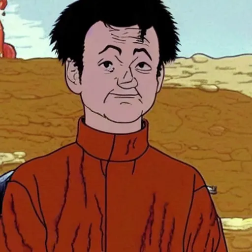 Prompt: bill murray in akira