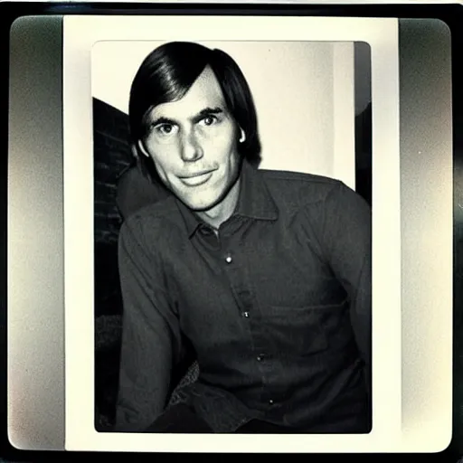 Image similar to A photograph portrait of Jerma985 with short-medium length hair a combover wearing early 1970s menswear in the early 1970s, taken in the early 1970s, grainy, taken on a 1970s Polaroid Camera, realistic, hyperrealistic, very realistic, highly detailed, very detailed, extremely detailed, detailed, digital art, trending on artstation, colorized photo