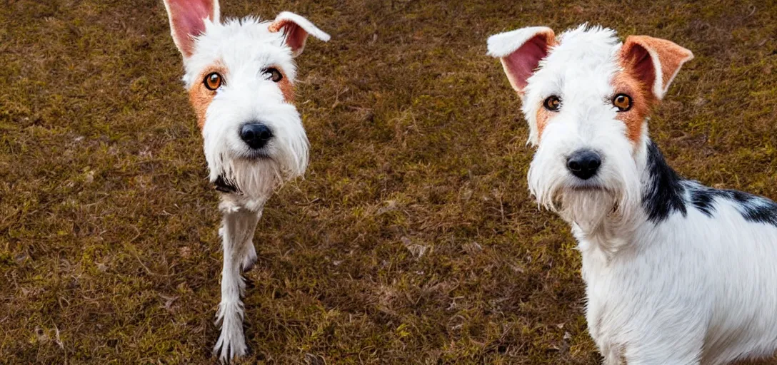 Image similar to portrait of an old fox terrier, award winning photograph