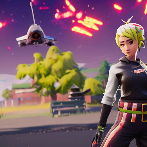 Image similar to in - game screenshot of chris - chan in the video game fortnite