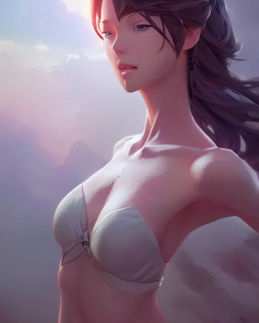 Image similar to goddess, ambient lighting, detailed body, by makoto shinkai, stanley artgerm lau, wlop, rossdraws