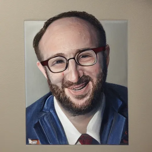 Image similar to a detailed portrait painting of joel glazer from manchester stuck in on the toilet