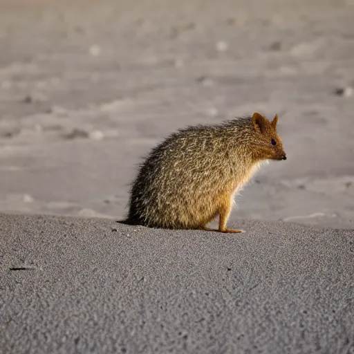 Image similar to an quokka on the surface of the moon, 🌕, canon eos r 3, f / 1. 4, iso 2 0 0, 1 / 1 6 0 s, 8 k, raw, unedited, symmetrical balance, wide angle