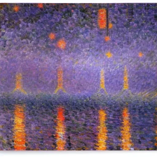 Image similar to Liminal space in outer space by Maximilien Luce