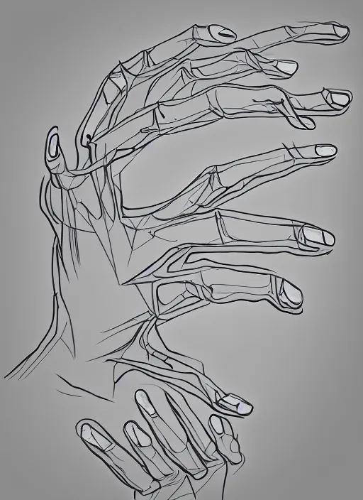 Image similar to character concept portrait of a diffusion model drawing a diffusion model intricate, elegant, digital painting, concept art, smooth, sharp focus, illustration, in the style of escher drawing hands