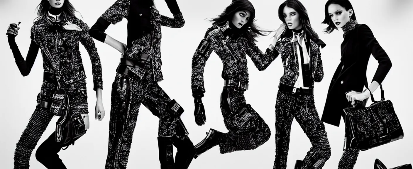 Image similar to fashion advertising campaign by michael bay, detailed, intricate, high contrast