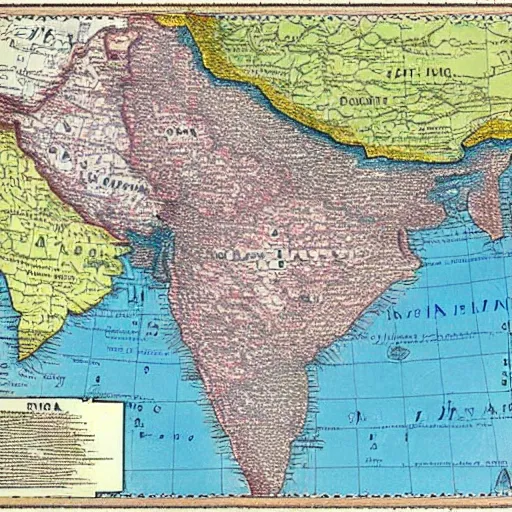 Prompt: map of india