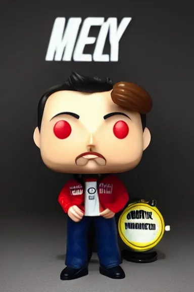 Prompt: “ very very highly detailed photorealistic elon musk funko pop with toy tesla, studio lighting and shading, 8 k, award - winning crisp details ”